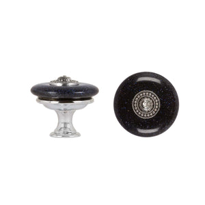 Cabinet Knobs - Large Gem Stone - Blue Sand