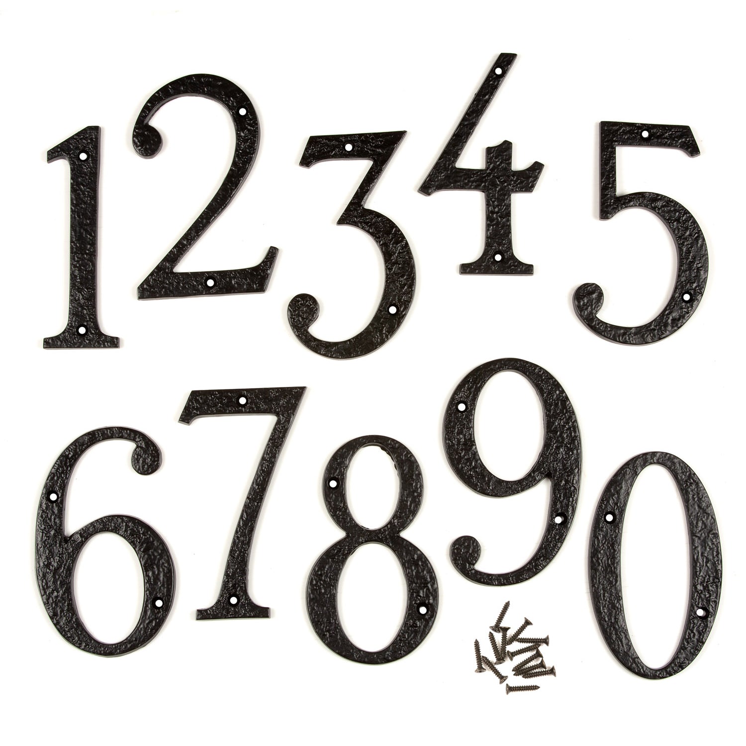 Numerals | Large 150mm (6 inch) Black Cast Iron