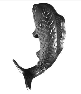 Hat & Coat Hook | Black Cast Iron Fish