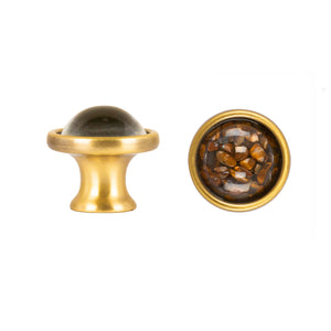 Cabinet Knobs - Medium Gem Stone - Tiger Eye #2