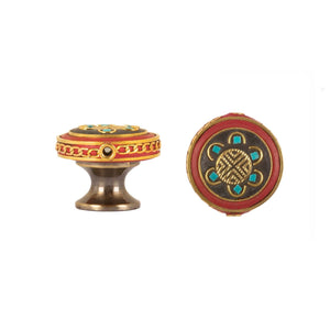 Cabinet Knobs - Embroidered Style - Disc