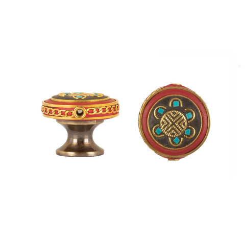 Cabinet Knobs - Embroidered Style - Disc