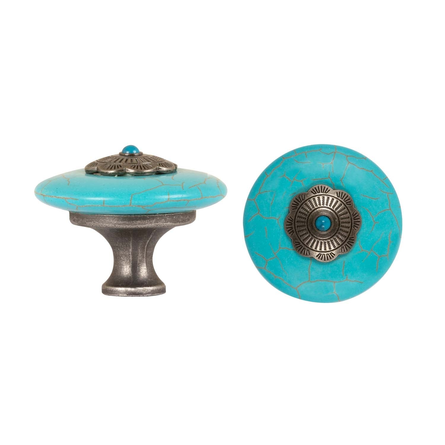 Cabinet Knobs - Stone - Blue Stone